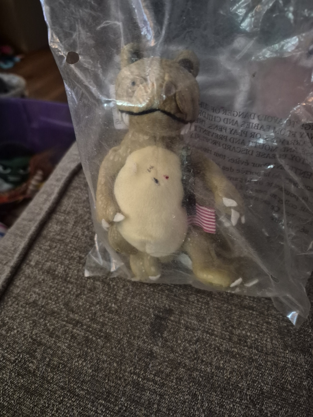 Coca Cola Beige and Brown Plush Crocodile Small Plush Toy